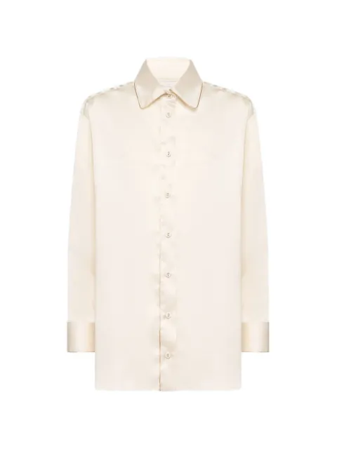 Pierre-Louis Mascia silk shirt White MUTKAUCML12936SE10913AVORIO