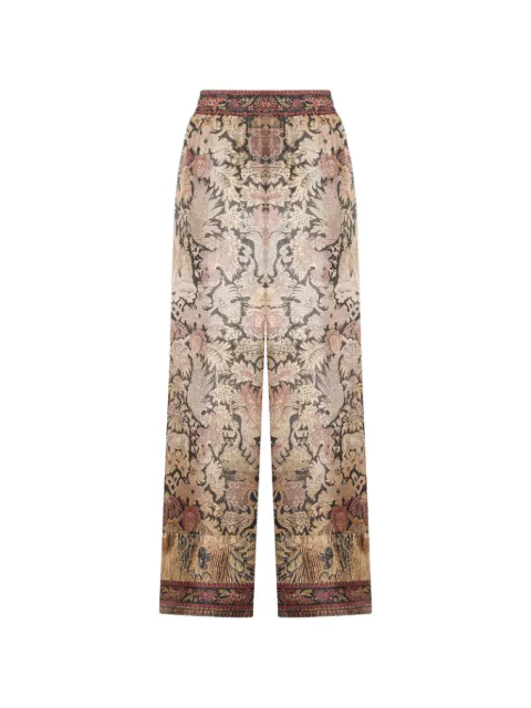 Pierre-Louis Mascia Aloe tapestry-print palazzo pants Neutrals ALOESPT12450SE519436101