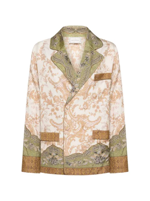 Pierre-Louis Mascia floral paisley silk blazer Neutrals CIALDASGC11351SE519478101