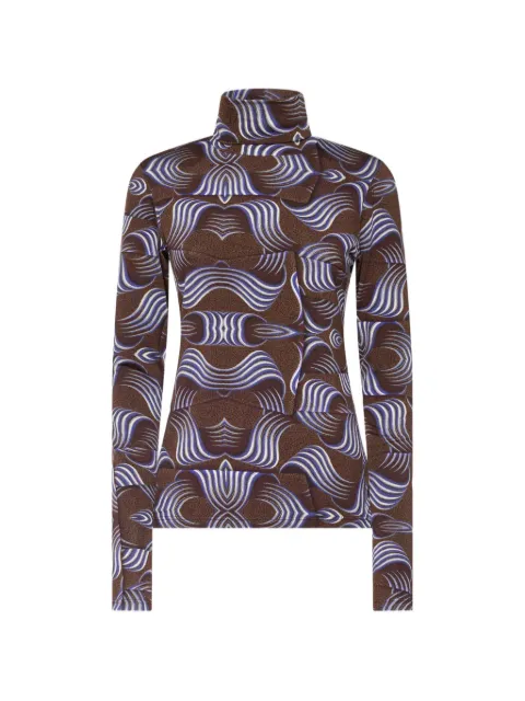 Pierre-Louis Mascia Sassonia turtleneck top Brown SASSONIASDO12351VI149917101