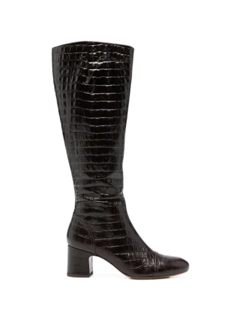 Chie Mihara Nishawa leather boots Brown NISHAWA
