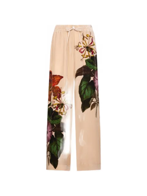 Pierre-Louis Mascia Kandox floral-print trousers Neutrals KANDOXPT12929VI519138101