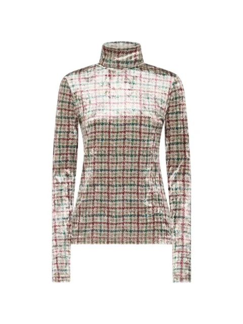 Pierre-Louis Mascia Ranat plaid top Neutrals RANATSDO12351PL150184101