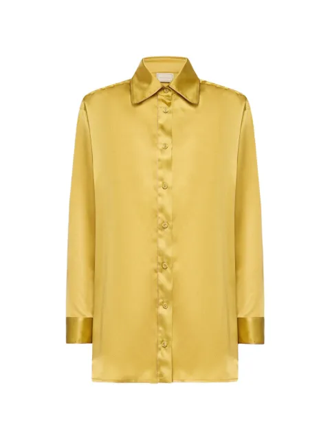Pierre-Louis Mascia Mutka silk shirt Yellow MUTKAUCML12936SE20662SENAPE
