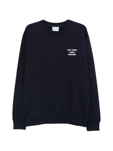Drôle De Monsieur Not From Paris Madame sweater Blue PERMSW149CO127NY