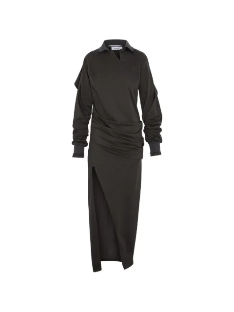SRVC Studio draped maxi dress Brown SS26DR01