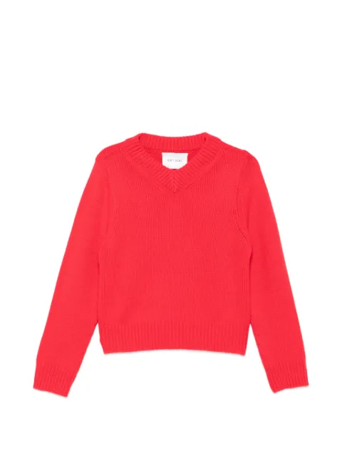 Soft Goat ribbed V-neck sweater Red FW2524589