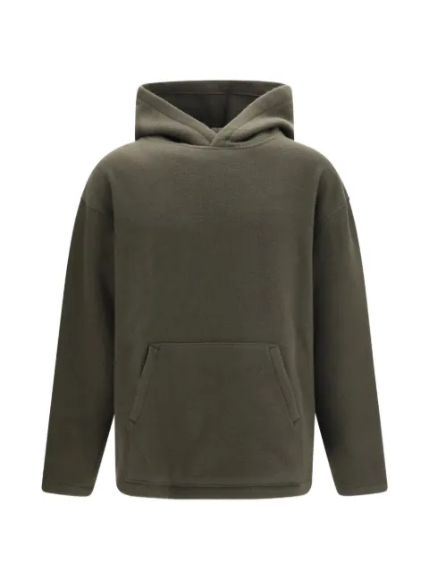 Rier fleece-texture pouch-pocket hoodie Green NFL9X02