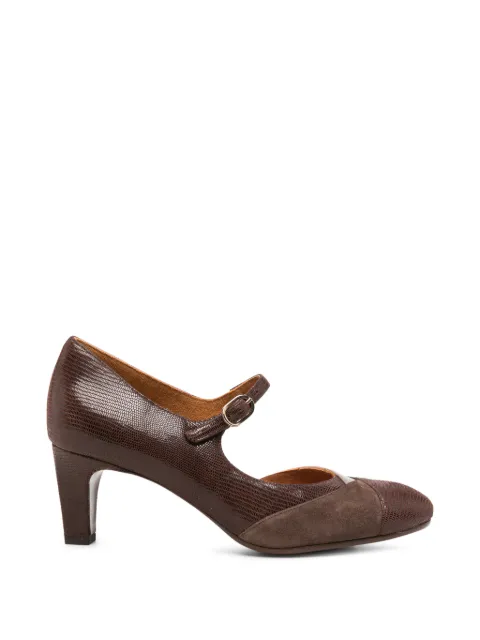 Chie Mihara Fyasa lizard-effect leather pumps Brown FYASA