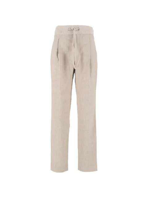 Fabiana Filippi pleated track pants Neutrals PAD226F366M436