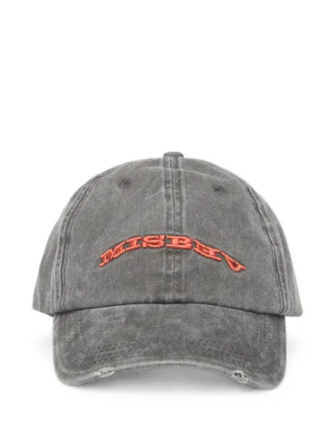MISBHV logo-embroidered distressed baseball cap Grey 261U122