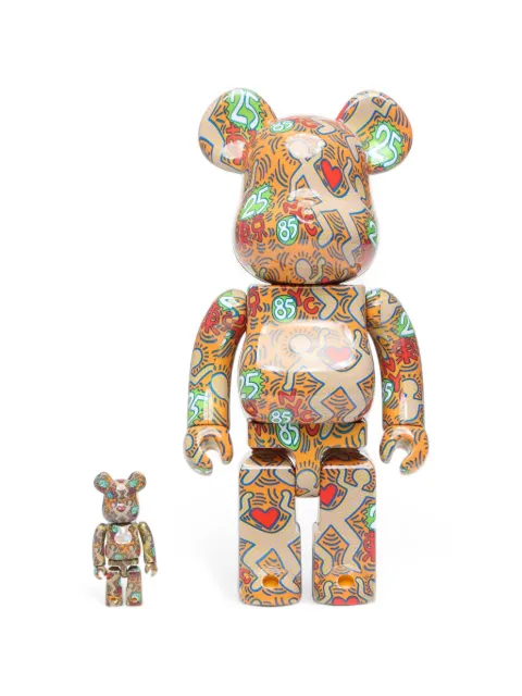 MEDICOM TOY BE@RBRICK Keith Haring SP BWWT figures Orange 4530956601205