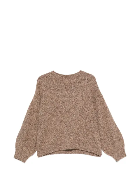 Soft Goat mélange-effect crew-neck sweater Brown 2479612077