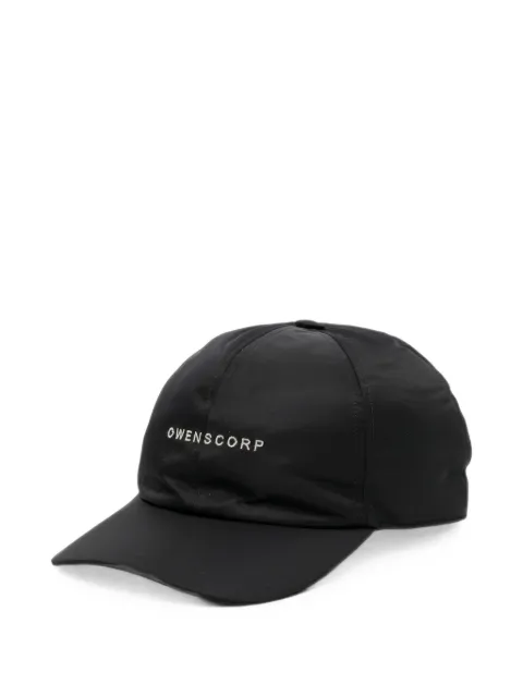 Rick Owens Owenscorp embroidered baseball cap Black RA02F0900