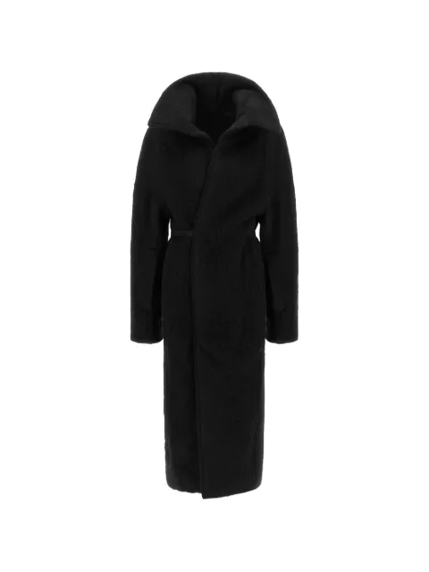 Rick Owens Dracucollar belted coat Black RP02F5907WPA09