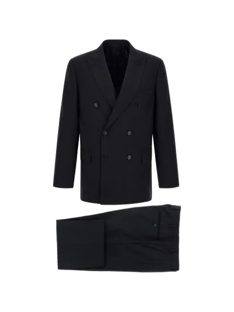 Brioni Lipari double-breasted suit Blue RA010PO2A264100
