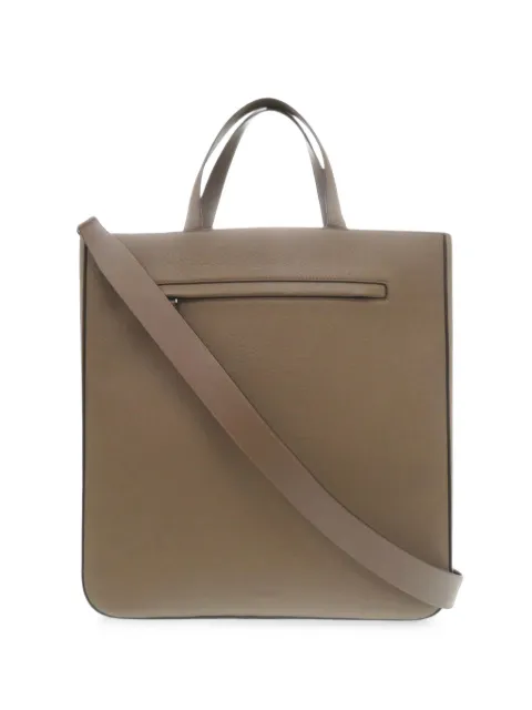 Burberry Pre-Owned 2018-2023 Leather Olympia Tote satchel Brown 3J0Z92SPV2VO77YH