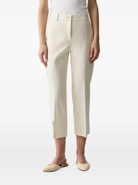 Sisley pressed-crease cropped trousers Neutrals 4G8XLF090