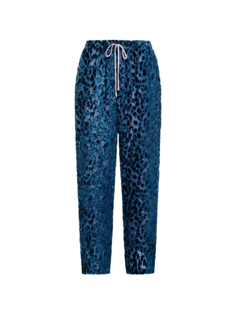 Pierre-Louis Mascia Vepelwon straight-leg trousers Blue VEPELWONPT12972VI