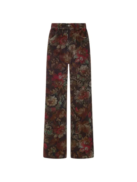 Pierre-Louis Mascia Gridox striaght-leg trousers Brown GRIDOXPT12958CO