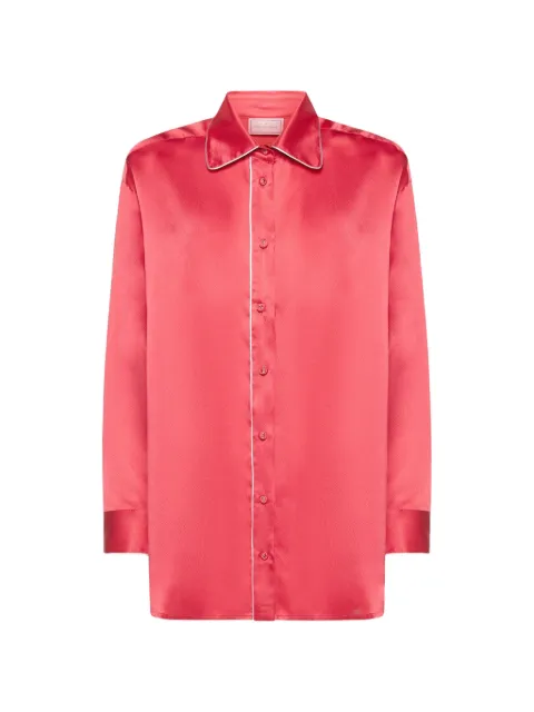 Pierre-Louis Mascia Mutka silk shirt Red MUTKAUCML12936SE
