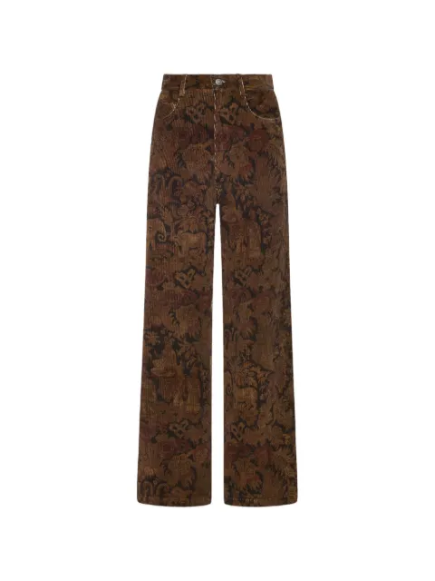 Pierre-Louis Mascia Gridox straight-leg trousers Brown GRIDOXPT12958