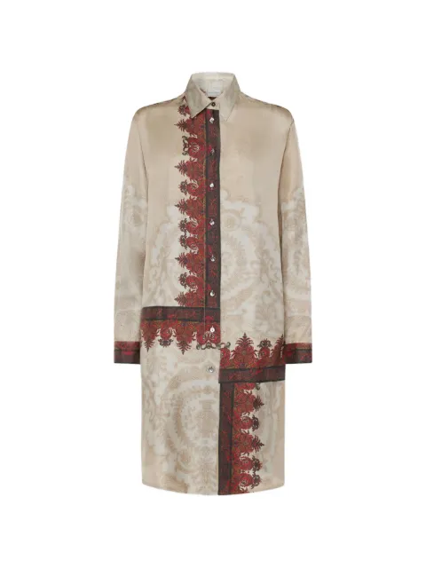 Pierre-Louis Mascia Aloe silk shirt Neutrals ALOESCML12162SE