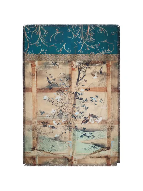Pierre-Louis Mascia Aloe shawl scarf Neutrals ALOPIE135X195DF4SE