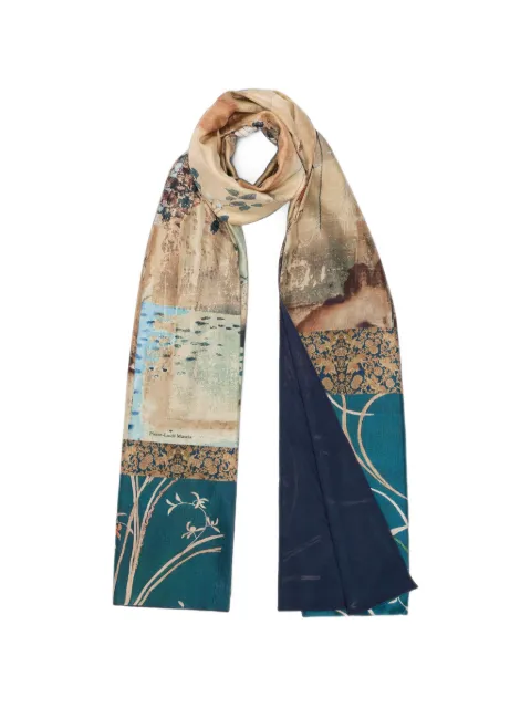 Pierre-Louis Mascia Aloewon silk scarf Neutrals ALOEWON065X190DSE
