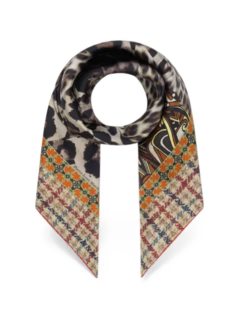 Pierre-Louis Mascia Cialda bandana scarf Neutrals CIALDATW090X090MSE