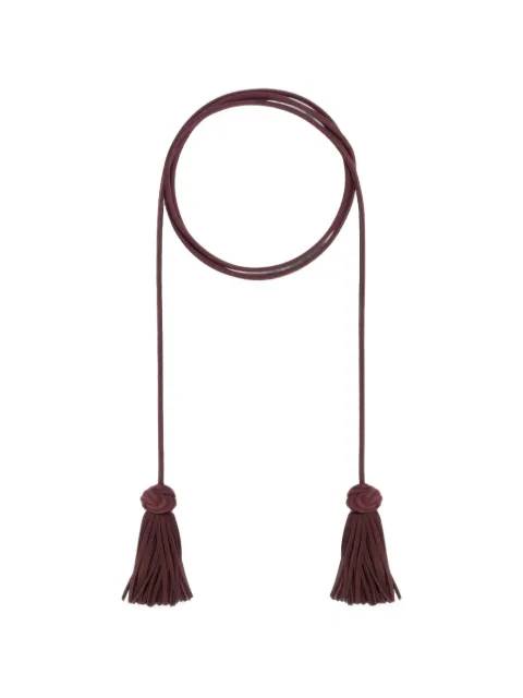 Pierre-Louis Mascia Plmbelt tassel-accented rope belt Brown PLMBELTCI05AFS3075AUBER