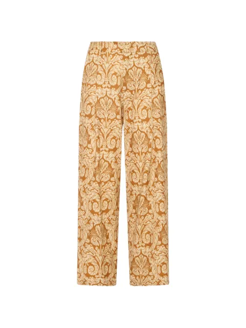 Pierre-Louis Mascia Beatex damask-pattern wool trousers Yellow BEATEXSPT12614WO149895101