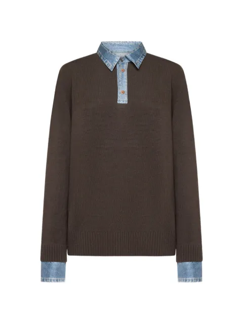 Pierre-Louis Mascia Tricot sweater Brown TRICOTMGNPTB002WO