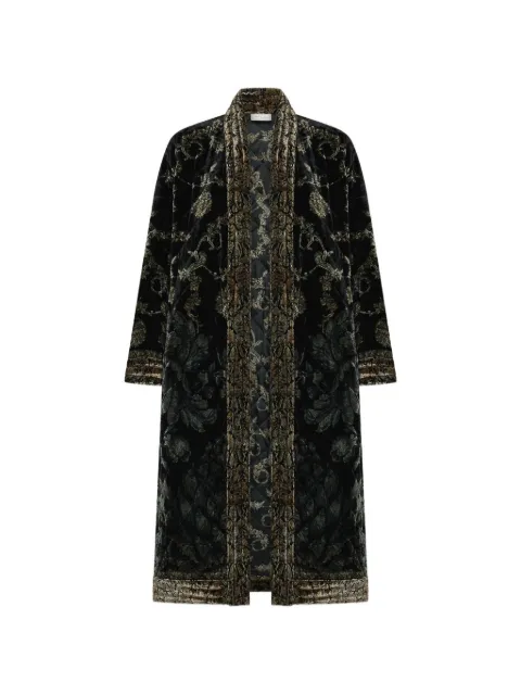 Pierre-Louis Mascia Kandox floral-print quilted kimono Black KANDOXKM11944VI519583101