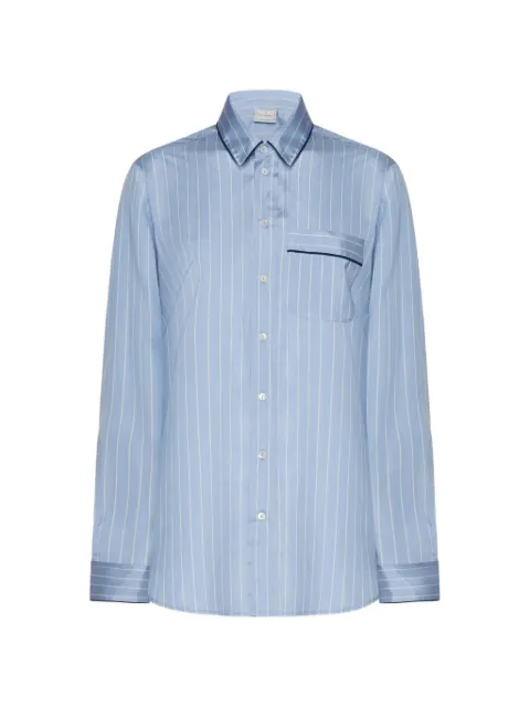 Pierre-Louis Mascia POP3 silk shirt Blue POP3TFCML12944SE
