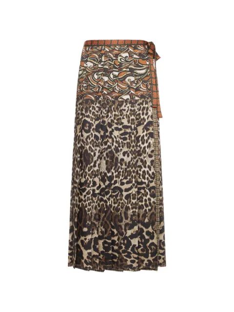 Pierre-Louis Mascia Doxgr pleated maxi skirt Brown DOXGRSGO10781PL