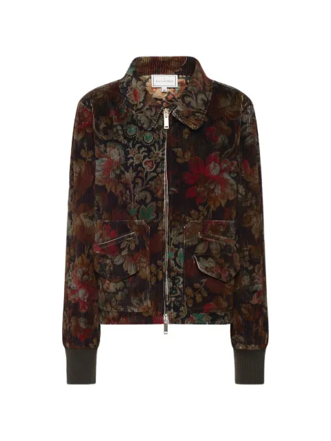 Pierre-Louis Mascia Gridox floral-print bomber jacket Brown GRIDOXGB12931CO150119