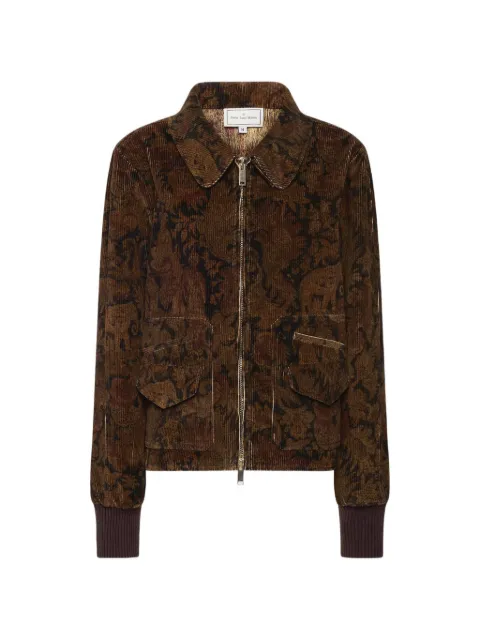 Pierre-Louis Mascia Gridox patterned corduroy jacket Brown GRIDOXGB12931CO150150101