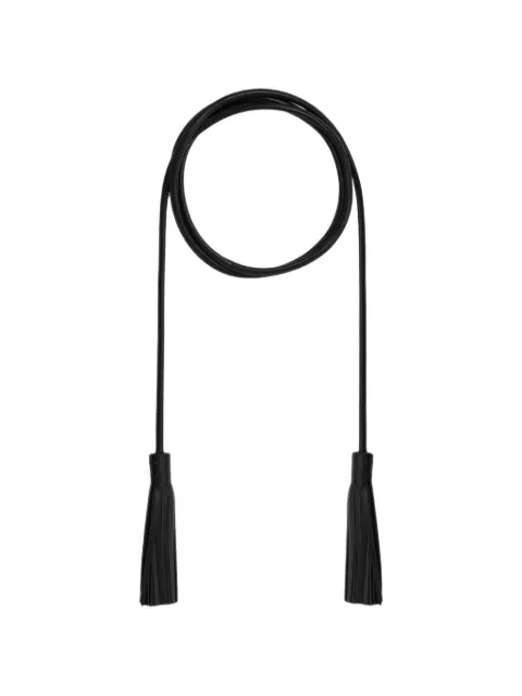 Pierre-Louis Mascia tassel-detail slender belt Black PLMBELTCI06AFN1453GRENAT