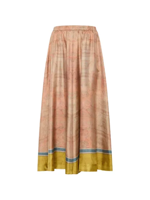 Pierre-Louis Mascia Aloe A-line maxi skirt Neutrals ALOESGO12799SE519464101