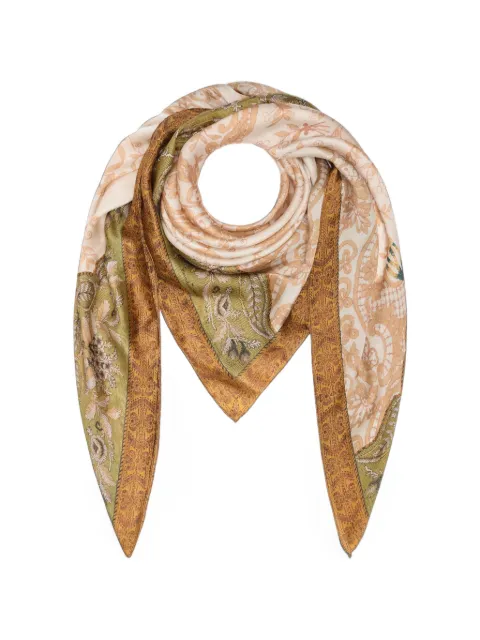 Pierre-Louis Mascia Molare paisley floral-print scarf Neutrals MOLARESW135X135MSE518906101