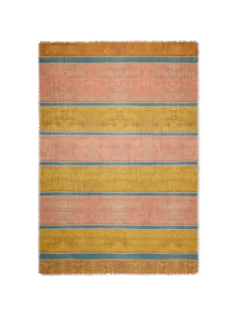 Pierre-Louis Mascia Euclidex striped cashmere scarf Yellow EUCLIDEXS135X195SWS518612101