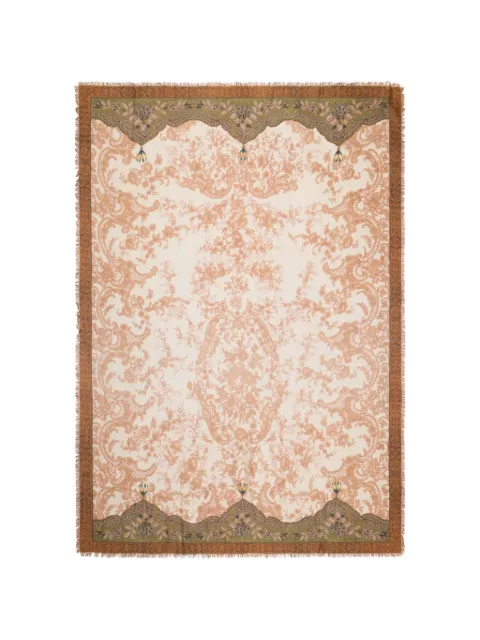Pierre-Louis Mascia Euclidex floral paisley cashmere scarf Neutrals EUCLIDEXS135X195SWS518614101