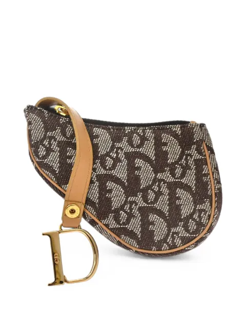 Christian Dior Pre-Owned 2002 Trotter Saddle coin purse Brown 188878