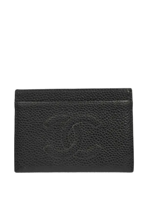 CHANEL Pre-Owned 2000-2001 CC cardholder Black 188830
