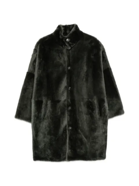 Yves Salomon reversible shearling jacket Green 27WYM60096MERL