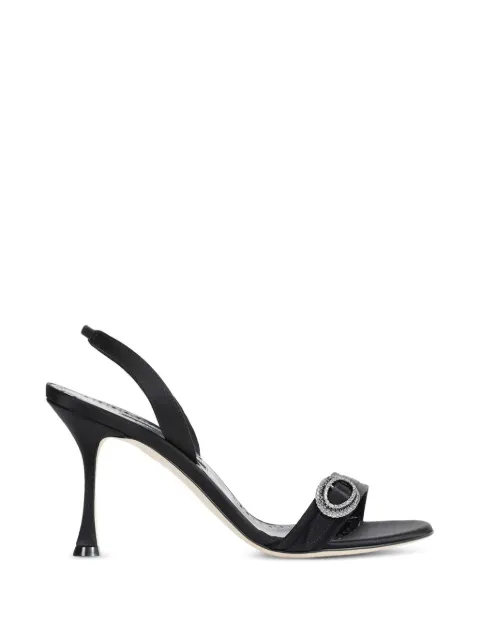 Manolo Blahnik Zutosan crystal-embellished sandals Black 3263291