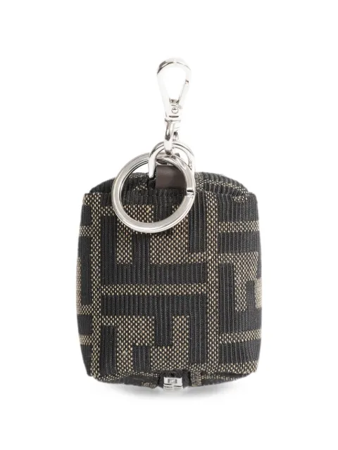 FENDI FF-jacquard AirPods case Brown 7M0393B16F