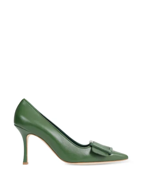 Manolo Blahnik Maysale buckle pumps Green 2190343