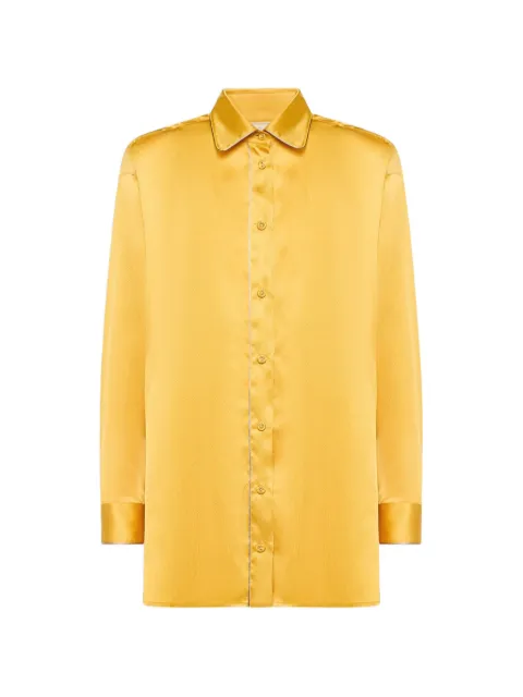 Pierre-Louis Mascia Mutka buttoned shirt Yellow MUTKAUCML12936SE20663SOLE